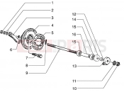 PIAGGIO Front wheel component parts
