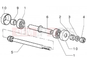 PIAGGIO Front wheel component parts - (Disc brake version)