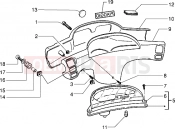 PIAGGIO Speedometers kms.-Handlebar covers