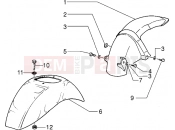PIAGGIO Zip SP 50 old. Front and rear mudguard