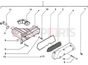 Air cleaner - Piaggio Zip SP 50 H2O