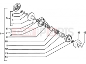 Driven pulley - Piaggio Zip SP 50 H2O