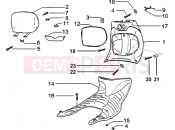 Front glove compartment-Footboard - Piaggio Zip SP 50 H2O