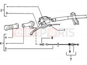 Handlebars component parts - Piaggio Zip SP 50 H2O