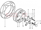 Rear wheel - Piaggio Zip SP 50 H2O