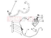 PIAGGIO BV 200 (U.S.A.) Cooling piping
