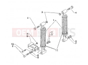 PIAGGIO BV 200 (U.S.A.) Rear shock absorbers
