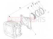 PIAGGIO Fly 150 4T Cylinder-piston-wrist pin, assy