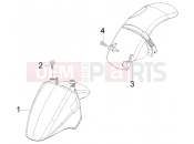 PIAGGIO Fly 150 4T Front and rear mudguard