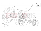 Front wheel - Aprilia Atlantic 125 E3 2012