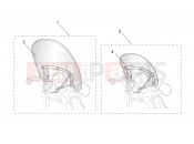 APRILIA Mojito Custom 50 2T (motor.Aprilia) Acc. - Windshields