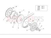 APRILIA Mojito Custom 50 2T (motor.Aprilia) Variator II
