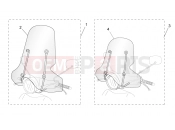 APRILIA Mojito / Habana 50 2T (motor.Aprilia) Acc. - Windshields