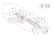 APRILIA Mojito / Habana 50 2T (motor.Aprilia) Clutch II  ('99-2001 I.M. C)