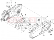 Crankcase cover - Crankcase cooling - Aprilia SR MAX 125 2011