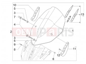 Windshield - Glass - Aprilia SR MAX 125 2011