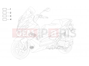 Plates - Emblems - Aprilia SR MAX 125 2013