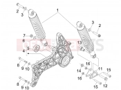 Rear suspension - Shock absorber/s - Aprilia SR MAX 125 2013