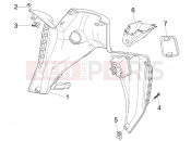 APRILIA SR MAX 125 Front glove-box - Knee-guard panel