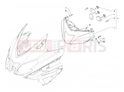 APRILIA SRV 850 Front headlamps - Turn signal lamps
