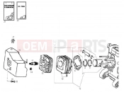 Cylinder-piston-wrist pin unit - Derbi Atlantis 50 2T Bullet 2010