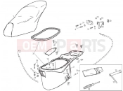 Saddle/seats - Derbi Atlantis 50 2T Bullet 2010