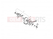 Driving pulley - Derbi Atlantis 50 2T Bullet 2011