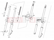 Front fork - Derbi Atlantis 50 2T 2007
