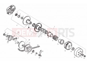 Variator - Derbi Atlantis 50 2T 2007