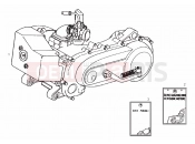 DERBI Atlantis 50 2T Bullet Engine
