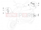 Remote control switches - Battery - Horn - Derbi Boulevard 100 4T 2010