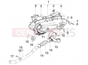 Crankcase cover - Crankcase cooling - Derbi Boulevard 100 4T 2011