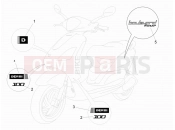 Plates - Emblems - Derbi Boulevard 100 4T 2011