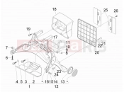Rear cover - Splash guard - Derbi Boulevard 100 4T 2011