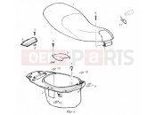 derbi Boulevard 125-150 4T Saddle - Helmet compartment