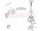 Carburettor WALBRO - Derbi Boulevard 125-150 4T 2007