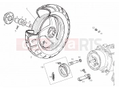 Rear wheel - Derbi Boulevard 125-150 4T 2007