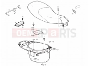 Saddle - Helmet compartment - Derbi Boulevard 125-150 4T 2007