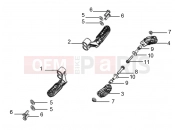 derbi ETX 150 Footrest