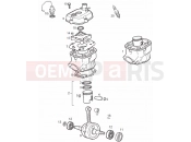 DERBI GPR 50 2T Cylinder - Piston