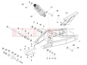 DERBI GPR 50 2T Swing arm - Shock absorber