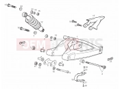 DERBI GPR 50 Replica Swing arm - Shock absorber