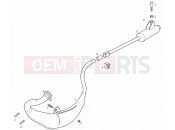 derbi GPR 50 Replica Pesek Exhaust unit