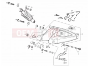 derbi GPR 50 Replica Pesek Swing arm - Shock absorber