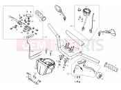 derbi QUAD DFW 50 Handlebar - Controls