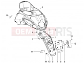 Rear cover - Splash guard - Derbi Sonar 125 2009
