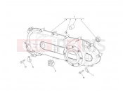 Crankcase cover - Crankcase cooling - Derbi Sonar 50 2T 2009