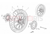 Rear wheel - Derbi Terra 125 2007