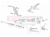 Swing arm - Shock absorber - Derbi Terra 125 2007