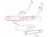 DERBI Variant Revolution 50 Exhaust unit